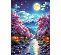 Puzzle 520 Piezas, Paisaje del río a la luz de la Luna Puzzles para Adultos,Rompecabezas de Adultos, Juguetes de Regalo Entretenimento Puzzle, Juego de Rompecabezas