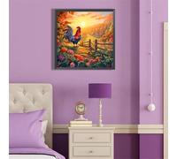 Puzzle 60 Piezas Adultos, Gallo Amanecer Rompecabezas Adultos, Desarrolla la Concentraciòn Mentàl y la Logica, Puzzles 60 Piezas 35x35 cm