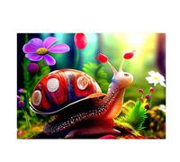 Puzzle 60 Piezas, Lindo Caracol Puzzles para Adultos,Rompecabezas de Adultos, Juguetes de Regalo Entretenimento Puzzle, Juego de Rompecabezas