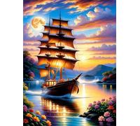 Puzzle 60 Piezas, Paisaje Marino navegando Puzzles para Adultos,Rompecabezas de Adultos, Juguetes de Regalo Entretenimento Puzzle, Juego de Rompecabezas