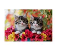 Puzzle 6000 Piezas Adultos Gato Puzzle para Adultos Flor Rompecabezas Juguetes Educativos Regalos Originales para Mujer, Rompecabezas Entretenimiento Creativo, Divertido Familia Juego 179x105cm A-30