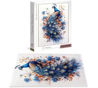 Puzzle 6000 Piezas Adultos, Puzzle Animal con Exquisita Caja de Embalaje, Medidas: 179x105 cm, Rompecabezas Pavo real para Toda la Familia, Rompecabezas Desafiante para Decoracion Hogar y Pared B-5940