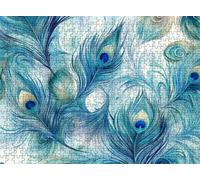 Puzzle 6000 Piezas Adultos, Rompecabezas de Madera 179 x 105 cm Puzzle - Un Desafío Divertido para Familia y Amigos, Actividad Creativa y Regalo Educativo, Decor Paredes, Abstracto Pavo Real f0-72