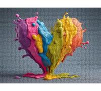 Puzzle 6000 Piezas, Amor Colorido Rompecabezas Adultos Puzzle, Desafiante Puzzles de Decoración Juego de, Entretenimiento Juego Educativo para Toda la Familia, para Regalo Decoración R7KH-174