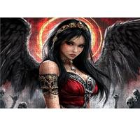 Puzzle 6000 Piezas áNgel CaíDo, Puzzle 6000 Piezas Adulto Esqueleto, Rompecabezas de Madera para Adultos 105 x 180 cm, Puzzles para Toda la Familia Cuadros Decoracion Salon Modernos Regalo RXPT-1337