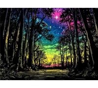 Puzzle 6000 Piezas Aurora Bosque | Rompecabezas Adultos 179.5x105.5 cm | Puzzle XXL | Rompecabezas Jigsaw para Adultos | Un Divertido Desafiante Decorar Toda Familia | Mujer y Hombres Regalo s7h-213