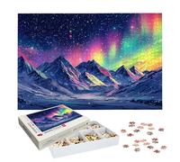 Puzzle 6000 Piezas Aurora, Puzzle Paisaje con Caja para Adultos, 179.5x105.5cm, DIY 6000 Piezas Rompecabezas Madera para Adultos, Rompecabezas Desafiante para Decoracion Hogar, Regalo Mujer, -8289