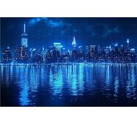 Puzzle 6000 Piezas Ciudad, Puzzle 6000 Piezas Adulto Vista Nocturna, Rompecabezas de Madera para Adultos 105 x 180 cm, Puzzles para Toda la Familia Cuadros Decoracion Salon Modernos Regalo RXPT-2633