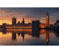 Puzzle 6000 Piezas, Gran Cerdo EstúPido Puzzle 6000 Piezas Adulto 180x105 cm, Puzzles Madera Londres Exquisito Embalaje en Caja de Papel, Bolsa de Malla Portátil para Regalo Decoracion Pared RXPT-2754