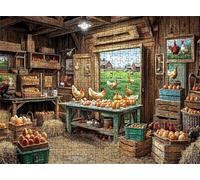 Puzzle 6000 Piezas Granja Pollo | Rompecabezas Adultos 179.5x105.5 cm | Puzzle XXL | Rompecabezas Jigsaw para Adultos | Un Divertido Y Desafiante Decorar Toda Familia | Mujer y Hombres Regalo s7h-942