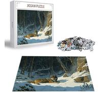 Puzzle 6000 Piezas Invierno Rompecabezas para Adultos, un Rompecabezas Desafiante, Juegos de Puzzle para Toda la Familia, Letras en la Parte Posterior, Decoración del Hogar, Regalos Lobo B-3582