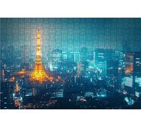 Puzzle 6000 Piezas JapóN, Puzzle 6000 Piezas Adulto Vista Nocturna, Rompecabezas de Madera para Adultos 105 x 180cm, Puzzles para Toda la Familia Cuadros Decoracion Salon Modernos Regalo RXPT-5695
