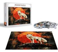 Puzzle 6000 Piezas Lobo Puzzle 6000 Piezas Luna Rompecabezas Adultos, Jigsaw Panoramico, Rompecabezas Pieza de Madera, Diversión en Familia Jigsaws Educa para Adultos y Niñs A Partir de 14 Años x-1404