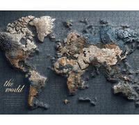 Puzzle 6000 Piezas, Mapa del Mundo Rompecabezas Adultos Puzzle, Desafiante Puzzles de Decoración Juego de, Entretenimiento Juego Educativo para Toda la Familia, para Regalo Decoración R7KH-789