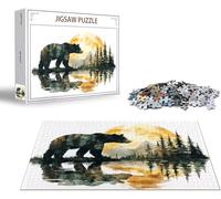 Puzzle 6000 Piezas Oso Puzzle 6000 Piezas Árbol Rompecabezas Adultos, Jigsaw Panoramico, Rompecabezas Pieza de Madera, Diversión en Familia Jigsaws Educa para Adultos y Niñs A Partir de 14 Años x-1337