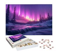 Puzzle 6000 Piezas Paisaje, Puzzle Aurora con Caja para Adultos, 179.5x105.5cm, DIY 6000 Piezas Rompecabezas Madera para Adultos, Rompecabezas Desafiante para Decoracion Hogar, Regalo Mujer, -7113