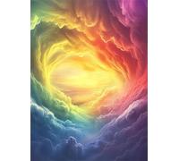 Puzzle 6000 Piezas, Puzzles Adultos, Puzzle Abstracto Colorido Puzzles de Madera, Nube Rompecabezas de Piso de Impresión de Alta Definición Multicolor, Pasatiempo Creativo, Regalo, Diversión g-588
