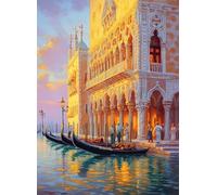 Puzzle 6000 Piezas, Puzzles Adultos, Puzzle Venecia Colorido Puzzles de Madera, Ciudad del Agua Rompecabezas de Piso de Impresión de Alta Definición Multicolor, Pasatiempo Creativo, Diversión g-969