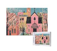 Puzzle 6000 Piezas Rosa Puzzle Adultos,Arquitectura Rompecabezas,DIY Juegos de Rompecabezas para Toda la Familia,Pasatiempo Creativo Adultos,Regalos Originales para Mujer,Home Decor,105x180cm,p816t