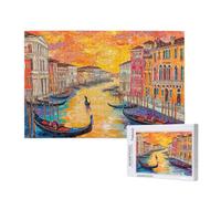 Puzzle 6000 Piezas Venecia Puzzle Adultos,Atardecer Rompecabezas,DIY Juegos de Rompecabezas para Toda la Familia,Pasatiempo Creativo Adultos,Regalos Originales para Mujer,Home Decor,105x180cm,p849t