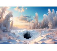 Puzzle 70 Piezas Adultos,Arte de Rompecabezas DIY,Puzzles Juguetes Educativos Estimulantes Decoración del Hogar (Paisajes nevados de Invierno)