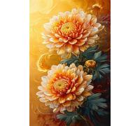 Puzzle 70 Piezas Adultos Flor Acuarela, Retos Divertidos, Relajarse, Desarrolla la Concentraciòn Mentàl, Rompecabezas Adultos 70 Piezas 20 x 15 cm