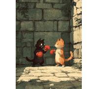 Puzzle 70 Piezas Adultos Lindos Gatos Dibujos Animados, Desarrolla la Concentraciòn y la Logica Desafío de Entretenimiento para la Mente, Puzzles 70 Piezas 20 x 15 cm