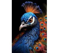 Puzzle 70 Piezas Adultos Pavo Real Animal, Desarrolla la Concentraciòn y la Logica Desafío de Entretenimiento para la Mente, Puzzles 70 Piezas 20 x 15 cm