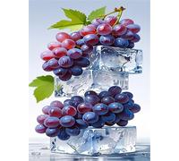 Puzzle 70 Piezas Adultos Uvas Fruta, Retos Divertidos, Relajarse, Desarrolla la Concentraciòn Mentàl, Rompecabezas Adultos 70 Piezas 20 x 15 cm