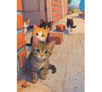 Puzzle 70 Piezas Gato Animal Callejero, Puzzles Adultos 20 x 15 cm, Juego Educativo, Puzzle Imposible Desafiante, Juegos Rompecabezas Adultos 70 Piezas
