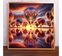 Puzzle 70 Piezas Globo Aerostático, Puzzle 70 Piezas para Adultos y Niños, 45x45cm Rompecabezas Adultos, Familia Juego, Juguete Educativo, Regalo Creativo para la Relajación