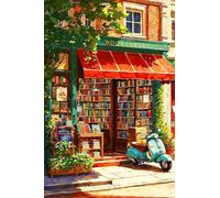 Puzzle 70 Piezas Librería, Puzzles Adultos 20 x 15 cm, Juego Educativo, Puzzle Imposible Desafiante, Juegos Rompecabezas Adultos 70 Piezas