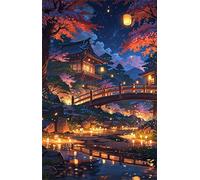 Puzzle 70 Piezas Puente Árbol sobre Río, Rompecabezas para Adultos, Puzzles Desafiante, Juegos Educativos, Puzle Clásico para Todos los Fanáticos de los Rompecabezas 20 x 15 cm