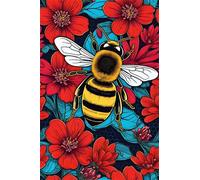 Puzzle 700 Piezas Abejas Flores Rojas Entretenimiento Creativo Juguete desafío y Juego Educativo Rompecabezas para Adultos 52 x 38 cm Puzzles 700 Piezas Adultos