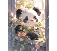Puzzle 700 Piezas Adultos Animal Panda Flor, Puzzle para Adulto, Juego Desafiante, Juguete Educativo, para desafiante Juego de Actividades Familiares Puzzles para Adultos 700 pcs 52 x 38 cm