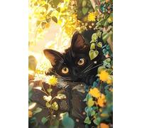 Puzzle 700 Piezas Adultos Animales Gatos Plantas, Retos Divertidos, Relajarse, Desarrolla la Concentraciòn Mentàl, Rompecabezas Adultos 700 Piezas 52 x 38 cm