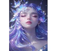 Puzzle 700 Piezas Adultos Arte, Rompecabezas Entretenimiento Creativo, Diversión DIY, Puzzles Clásicos para Adultos, Colorido y con Diosa de Las Flores-Motivo