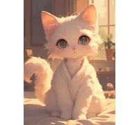 Puzzle 700 Piezas Adultos Arte, Rompecabezas Entretenimiento Creativo, Diversión DIY, Puzzles Clásicos para Adultos, Colorido y con Gato gentil-Motivo