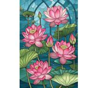 Puzzle 700 Piezas Adultos Flor Loto, Retos Divertidos, Relajarse, Desarrolla la Concentraciòn Mentàl, Rompecabezas Adultos 700 Piezas 52 x 38 cm