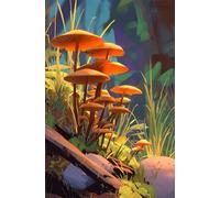 Puzzle 700 Piezas Adultos Hongos Dibujos Animados, Desarrolla la Concentraciòn y la Logica Desafío de Entretenimiento para la Mente, Puzzles 700 Piezas 52 x 38 cm