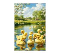 Puzzle 700 Piezas Adultos Pato Animal Lago, Rompecabezas Imposable Entretenimiento Creativo Diversión, Puzzles Adultos 700 Piezas 52 x 38 cm