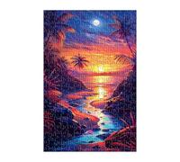 Puzzle 700 Piezas Atardecer Paisaje 52x38 cm Rompecabezas para Adultos Puzzle Imposible Desafío Juego Educativo, Regalos para Mujer y Hombre Puzzles Adultos 700 Piezas