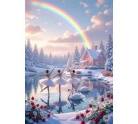 Puzzle 700 Piezas Bailarina de Rainbow Cottage | Puzzles Adultos | para Toda La Familia | 52x38 cm | Entretenimiento Creativo Rompecabezas Adultos Regalo