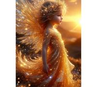 Puzzle 700 Piezas,Chica elfa Dorada Puzzles para Adultos,Rompecabezas de Adultos,Juguetes de Regalo Entretenimento Puzzle,Juego de Rompecabezas