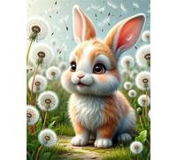 Puzzle 700 Piezas, Conejito de Diente de león Puzzles para Adultos,Rompecabezas de Adultos, Juguetes de Regalo Entretenimento Puzzle, Juego de Rompecabezas