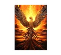 Puzzle 700 Piezas, Fénix llameante Puzzles para Adultos,Rompecabezas de Adultos, Juguetes de Regalo Entretenimento Puzzle, Juego de Rompecabezas