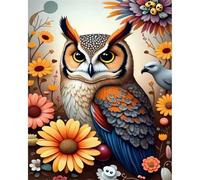 Puzzle 700 Piezas,Flores de búho de Dibujos Animados Puzzles para Adultos,Rompecabezas de Adultos,Juguetes de Regalo Entretenimento Puzzle,Juego de Rompecabezas