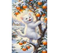 Puzzle 700 Piezas Fruta Gato Invierno, Puzzles Adultos 52 x 38 cm, Juego Educativo, Puzzle Imposible Desafiante, Juegos Rompecabezas Adultos 700 Piezas