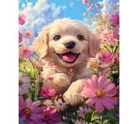 Puzzle 700 Piezas Perro de Paisaje de Pradera, DIY Rompecabezas Adultos 700 Piezas Juego Educativo y Estimulante, Relajante Entretenimento, Puzzle Adultos para Regalo