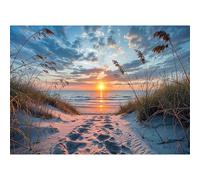 Puzzle 700 Piezas, Playa del Atardecer Puzzles para Adultos,Rompecabezas de Adultos, Juguetes de Regalo Entretenimento Puzzle, Juego de Rompecabezas